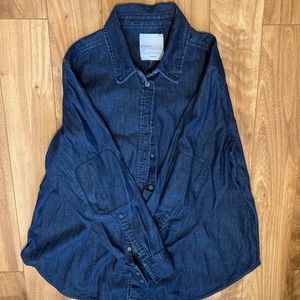 Rachel Roy Plus-Size Denim Shirt